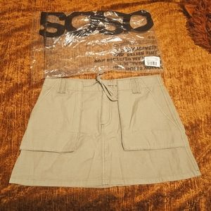 ASOS Khaki Green Cargo Mini Skirt NWT size 6 $48 Y2K